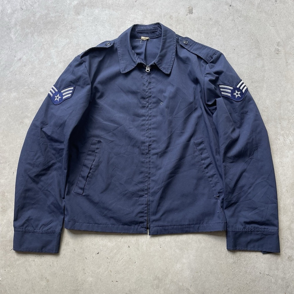 Vintage 1950s 1960s USAF Staff Sergeant Talon Zip‎ Utility Jacket Military 38L